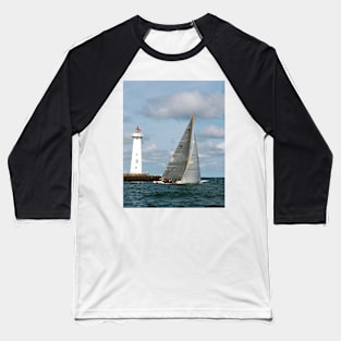 Sailing past the Sodus Point Light Baseball T-Shirt